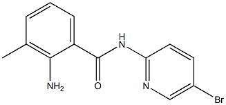 2-amino-N-(5-bromopyridin-2-yl)-3-methylbenzamide Structure