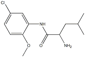2-amino-N-(5-chloro-2-methoxyphenyl)-4-methylpentanamide 구조식 이미지