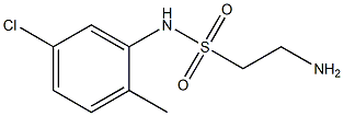 2-amino-N-(5-chloro-2-methylphenyl)ethanesulfonamide Structure