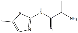 2-amino-N-(5-methyl-1,3-thiazol-2-yl)propanamide Structure