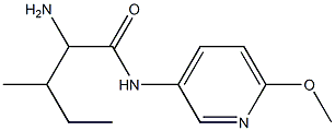 2-amino-N-(6-methoxypyridin-3-yl)-3-methylpentanamide Structure