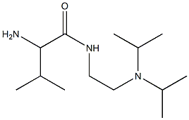 2-amino-N-[2-(diisopropylamino)ethyl]-3-methylbutanamide 구조식 이미지