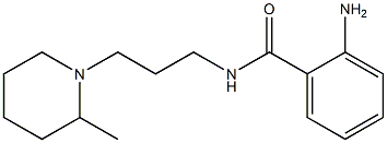 2-amino-N-[3-(2-methylpiperidin-1-yl)propyl]benzamide Structure