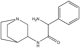 2-amino-N-1-azabicyclo[2.2.2]oct-3-yl-2-phenylacetamide 구조식 이미지