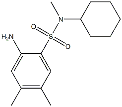 2-amino-N-cyclohexyl-N,4,5-trimethylbenzene-1-sulfonamide Structure