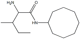 2-amino-N-cyclooctyl-3-methylpentanamide Structure