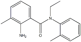 2-amino-N-ethyl-3-methyl-N-(2-methylphenyl)benzamide Structure