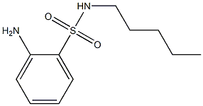 2-amino-N-pentylbenzene-1-sulfonamide Structure