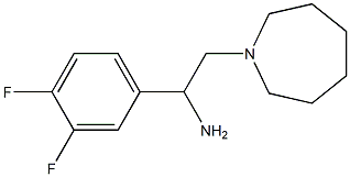 2-azepan-1-yl-1-(3,4-difluorophenyl)ethanamine 구조식 이미지