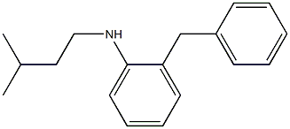 2-benzyl-N-(3-methylbutyl)aniline 구조식 이미지