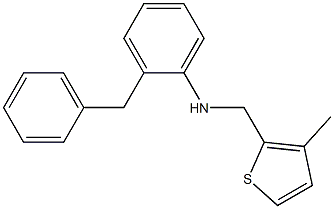 2-benzyl-N-[(3-methylthiophen-2-yl)methyl]aniline 구조식 이미지