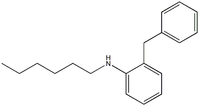 2-benzyl-N-hexylaniline 구조식 이미지