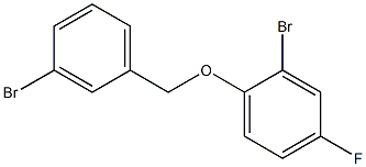2-bromo-1-[(3-bromophenyl)methoxy]-4-fluorobenzene 구조식 이미지