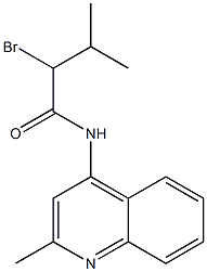 2-bromo-3-methyl-N-(2-methylquinolin-4-yl)butanamide 구조식 이미지