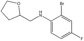 2-bromo-4-fluoro-N-(oxolan-2-ylmethyl)aniline Structure