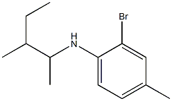 2-bromo-4-methyl-N-(3-methylpentan-2-yl)aniline 구조식 이미지