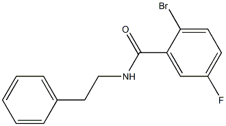 2-bromo-5-fluoro-N-(2-phenylethyl)benzamide Structure