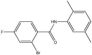 2-bromo-N-(2,5-dimethylphenyl)-4-fluorobenzamide 구조식 이미지