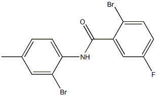 2-bromo-N-(2-bromo-4-methylphenyl)-5-fluorobenzamide Structure