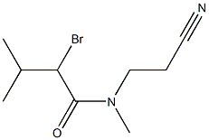 2-bromo-N-(2-cyanoethyl)-N,3-dimethylbutanamide Structure