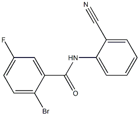 2-bromo-N-(2-cyanophenyl)-5-fluorobenzamide 구조식 이미지