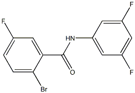 2-bromo-N-(3,5-difluorophenyl)-5-fluorobenzamide 구조식 이미지