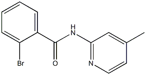 2-bromo-N-(4-methylpyridin-2-yl)benzamide 구조식 이미지