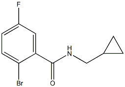 2-bromo-N-(cyclopropylmethyl)-5-fluorobenzamide Structure