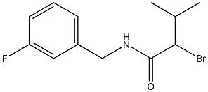 2-bromo-N-[(3-fluorophenyl)methyl]-3-methylbutanamide 구조식 이미지