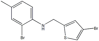 2-bromo-N-[(4-bromothiophen-2-yl)methyl]-4-methylaniline Structure