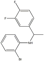 2-bromo-N-[1-(3,4-difluorophenyl)ethyl]aniline Structure