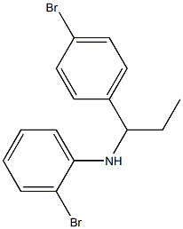 2-bromo-N-[1-(4-bromophenyl)propyl]aniline 구조식 이미지