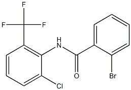 2-bromo-N-[2-chloro-6-(trifluoromethyl)phenyl]benzamide 구조식 이미지