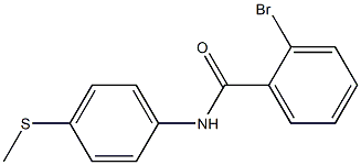 2-bromo-N-[4-(methylthio)phenyl]benzamide 구조식 이미지