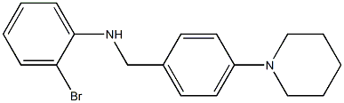 2-bromo-N-{[4-(piperidin-1-yl)phenyl]methyl}aniline Structure