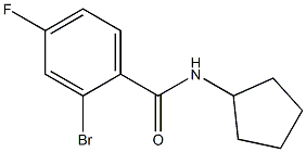 2-bromo-N-cyclopentyl-4-fluorobenzamide Structure