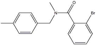 2-bromo-N-methyl-N-[(4-methylphenyl)methyl]benzamide 구조식 이미지