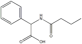2-butanamido-2-phenylacetic acid Structure