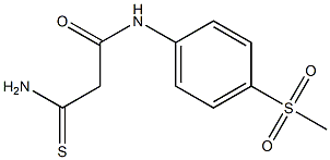 2-carbamothioyl-N-(4-methanesulfonylphenyl)acetamide 구조식 이미지