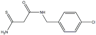 2-carbamothioyl-N-[(4-chlorophenyl)methyl]acetamide 구조식 이미지