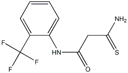 2-carbamothioyl-N-[2-(trifluoromethyl)phenyl]acetamide 구조식 이미지