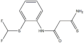 2-carbamothioyl-N-{2-[(difluoromethyl)sulfanyl]phenyl}acetamide 구조식 이미지