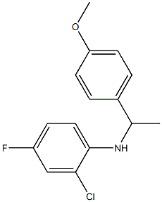 2-chloro-4-fluoro-N-[1-(4-methoxyphenyl)ethyl]aniline Structure