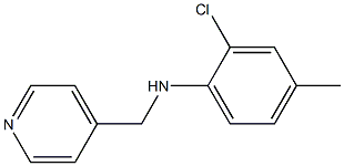 2-chloro-4-methyl-N-(pyridin-4-ylmethyl)aniline Structure