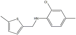 2-chloro-4-methyl-N-[(5-methylthiophen-2-yl)methyl]aniline Structure