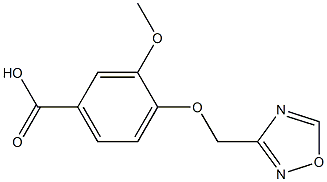 3-methoxy-4-(1,2,4-oxadiazol-3-ylmethoxy)benzoic acid 구조식 이미지