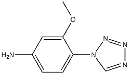 3-methoxy-4-(1H-tetrazol-1-yl)aniline 구조식 이미지