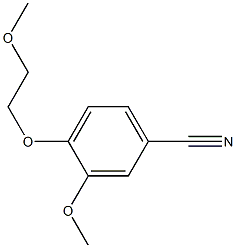 3-methoxy-4-(2-methoxyethoxy)benzonitrile Structure