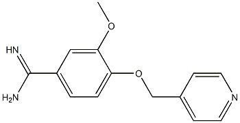 3-methoxy-4-(pyridin-4-ylmethoxy)benzenecarboximidamide Structure