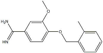 3-methoxy-4-[(2-methylbenzyl)oxy]benzenecarboximidamide Structure